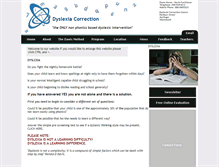 Tablet Screenshot of dyslexiacorrection.info